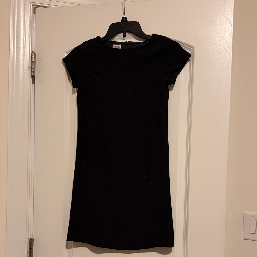 Talbots Kids Girl’s formal black dress with decorative design and beading